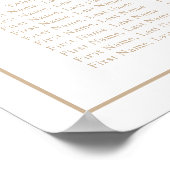 Poster Arc beige minimal joint de christianisme (Coin)