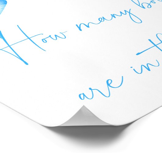 Poster arc bleu - devinez combien d'arcs en pot (Coin)