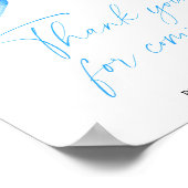 Poster Arc bleu - Merci pour l'affiche à venir (Coin)