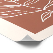 Poster Arc Boho Surdimensionné Feuille Botanique 1 (Coin)