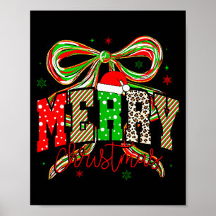 Poster Arc Coquette Nk Sapin de Noël Joyeux Noël Fille Fe