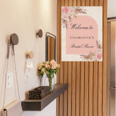 Poster Arc de cérémonie de mariage avec herbe de pampa et