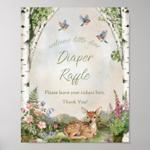 Poster Arc de forêt et faon neutre en matière de genre Sh