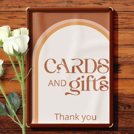 Poster Arc de terre moderne Typographie cartes et cadeaux