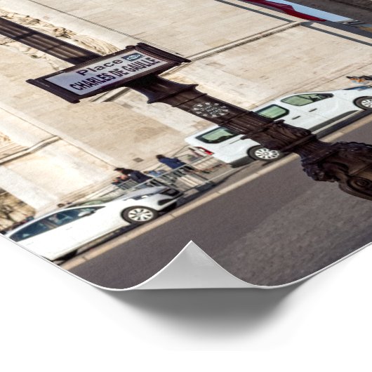 Poster Arc de Triomphe à Paris, France (Coin)