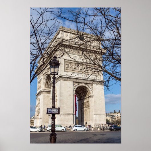 Poster Arc de Triomphe à Paris, France (Devant)