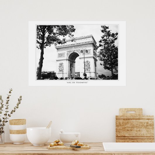 Poster Arc de Triomphe Imprimer (Cuisine)