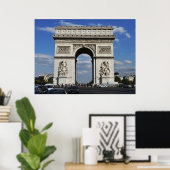 Poster Arc de Triomphe Paris (Bureau à domicile)
