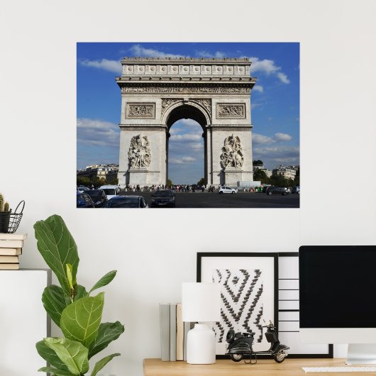 Poster Arc de Triomphe Paris (Bureau à domicile)