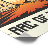 Poster Arc de Triomphe Paris France Lieu de voyage réputé (Coin)