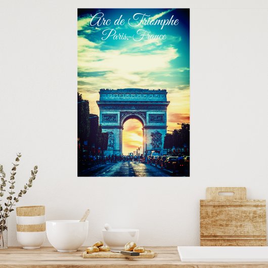 Poster Arc de Triomphe Vivid (Cuisine)
