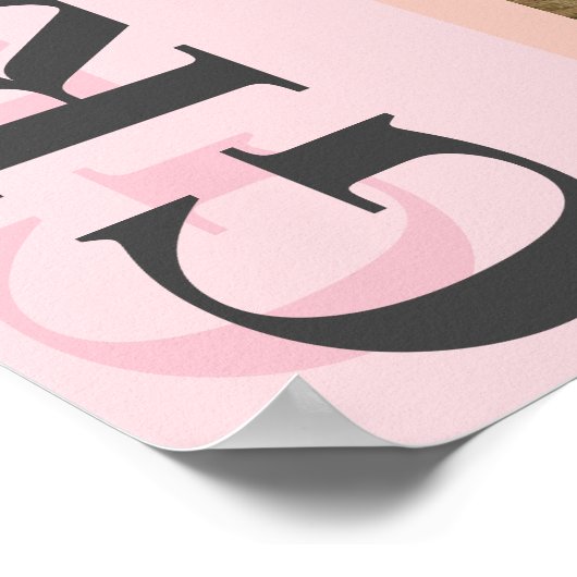 Poster Arc élégant photo de grade Keepsaké (Coin)