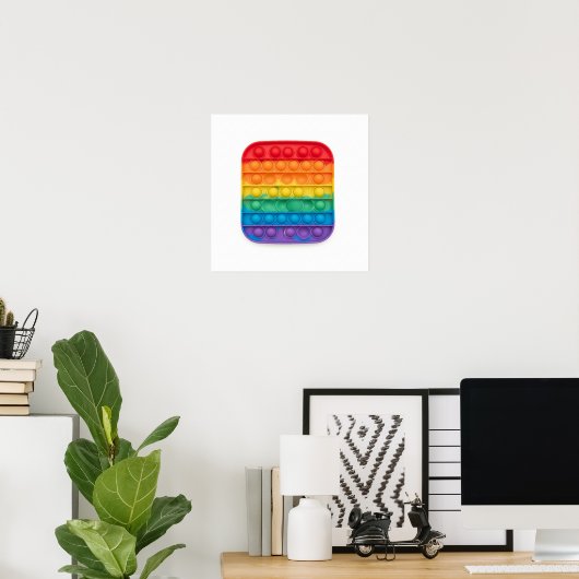 Poster Arc en arc-en-ciel (Bureau à domicile)