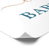 Poster Arc en arc-en-ciel Baby shower Boy Welcome sign (Coin)