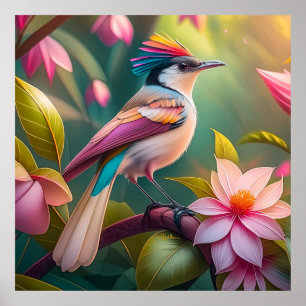 Poster Arc en arc-en-ciel Jay Imaginaire Bird