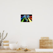 Poster Arc en arc-en-ciel minimal (Cuisine)