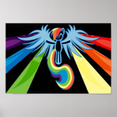 Poster Arc en arc-en-ciel minimal (Devant)