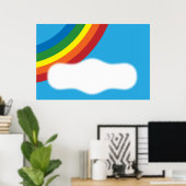 Poster Arc-en-ciel (Bureau à domicile)