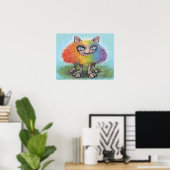 Poster Arc-en-ciel (Bureau à domicile)