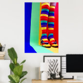 Poster Arc-en-ciel (Bureau à domicile)