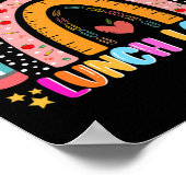 Poster Arc-En-Ciel 100 Jours De Déjeuner D'École Lady Lov (Coin)