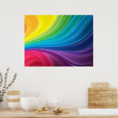 Poster arc-en-ciel Abstrait (Cuisine)