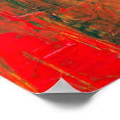 Poster Arc-en-ciel Abstrait (Coin)