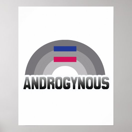POSTER ARC-EN-CIEL ANDROGYNE (Devant)