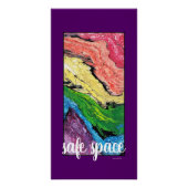 Poster "Arc-en-ciel" Art Abstrait Espace sécuritaire Post (Devant)