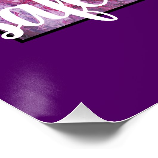 Poster "Arc-en-ciel" Art Abstrait Espace sécuritaire Post (Coin)