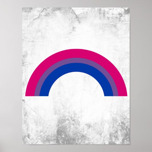 Poster Arc-en-ciel bisexuel (Devant)