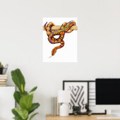 Poster Arc-en-ciel Boa Snake Print (Bureau à domicile)