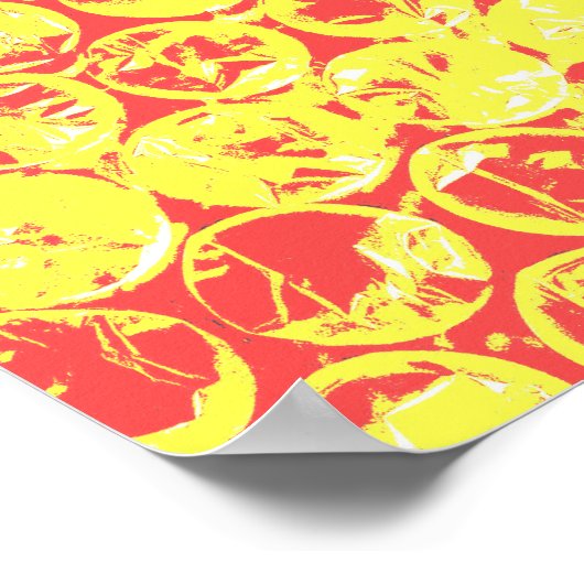 Poster Arc en ciel bulle envelopper pop art (Coin)