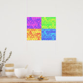 Poster Arc en ciel bulle envelopper pop art (Cuisine)