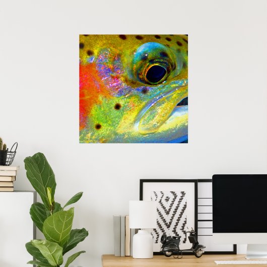 Poster "Arc en ciel céleste" (Bureau à domicile)