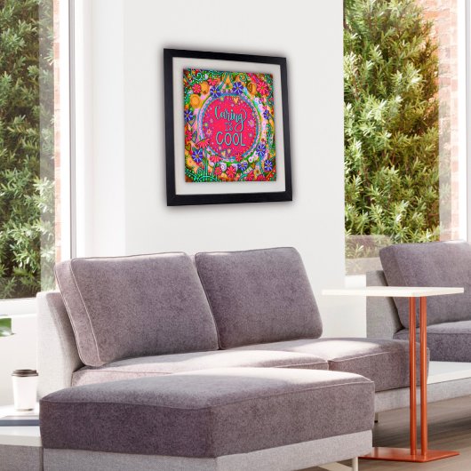 Poster Arc-en-ciel coloré"Soins est Cool" Enseignant