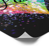 Poster Arc en ciel couleurs allumer parties scintillant c (Coin)
