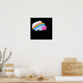 Poster Arc-en-ciel dans les nuages (Cuisine)