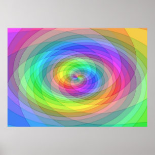 Poster Arc-en-ciel de grille