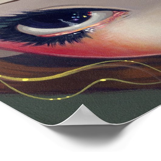 Poster Arc en ciel de la fée des papillons Art Print (Coin)