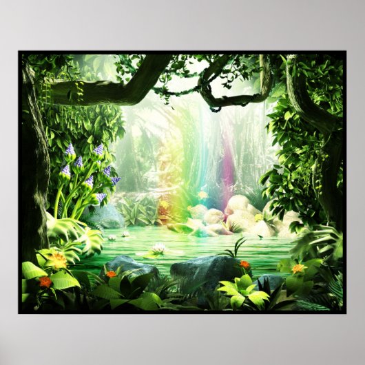 Poster Arc-en-ciel de la jungle (Devant)