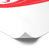 Poster Arc-en-ciel de Moustache (Coin)