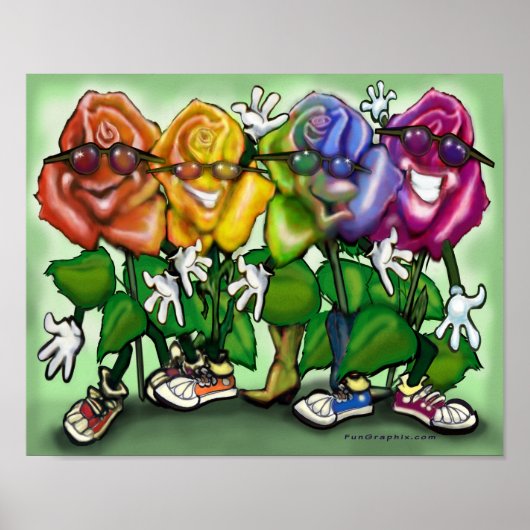 Poster Arc-en-ciel de Rose (Devant)