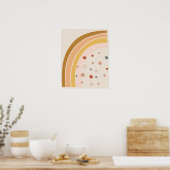 Poster Arc-en-ciel de style bohème minimal (Cuisine)