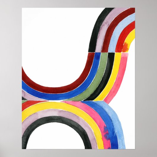 Poster Arc-en-ciel déconstruit - vertical (Devant)