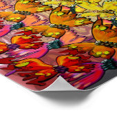 Poster Arc en ciel des papillons (Coin)