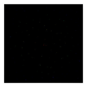 Poster Arc-en-ciel d'étoiles du ciel noir