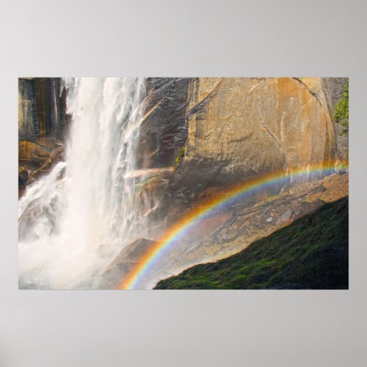 Poster Arc-en-ciel devant la cascade (Devant)