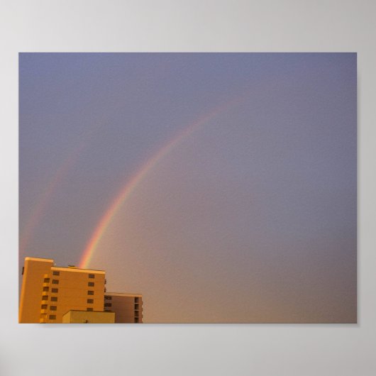 Poster Arc-en-ciel double (Devant)