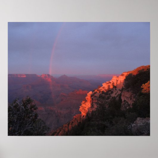 Poster Arc-en-ciel du Grand Canyon (Devant)